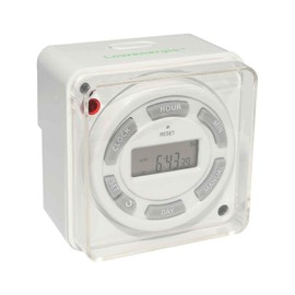 LOWENERGIE 12V DC Digital 7 Day Programmable Timer Switch 16A
