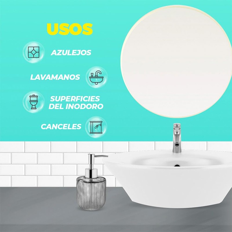 Cloralex Teflex Limpiador de Baños Repuesto sin cloro 450 ml