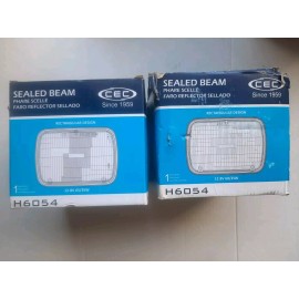 CEC Industries Set Of 2 Cec H6054 Sealed Beam High/Low 3 Prong Type 2B1 Rectangular Headlights
