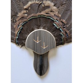 Rustic Grey Carved Turkey Mounting Kit with Beard Plate 02