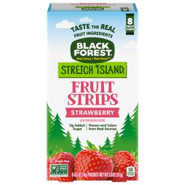 Black Forest Stretch Island Fruit Strips, Strawberry, 8 Count