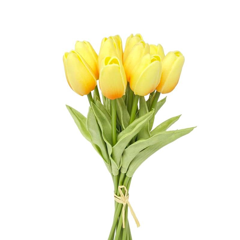 Real Touch Artificial Tulip Stems - Bundle of 10 -