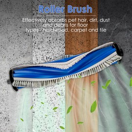 (2 Pack) Roller Brushes Compatible with ECOVACS DEEBOT T30 Pro Omni/ T30 Omni/ T30S/ T30S Combo/ N20 plus/ N20 Pro Plus/ Yeedi M12 Pro+ Robot Vacuum, Main Brush Replacement Multi-Surface Brushes