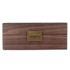 3 Slot Watch Display Case Wood Detachable Pillow Glass Cover