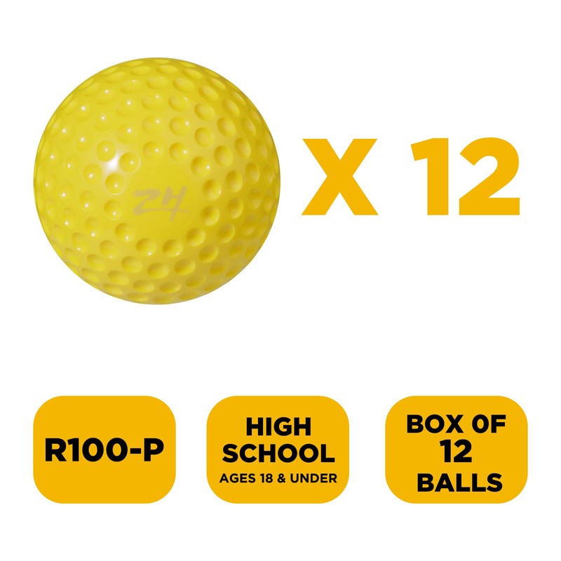 Furlihong 12-Inch Sting-Free Dimpled Training Softballs for 6902BHA Toss Machine,