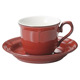 光洋陶器(Koyotoki) ラフィネ ウ゛ィンテージレッド 兼用ソーサー【D-14.9 H-2.3cm】 15944055