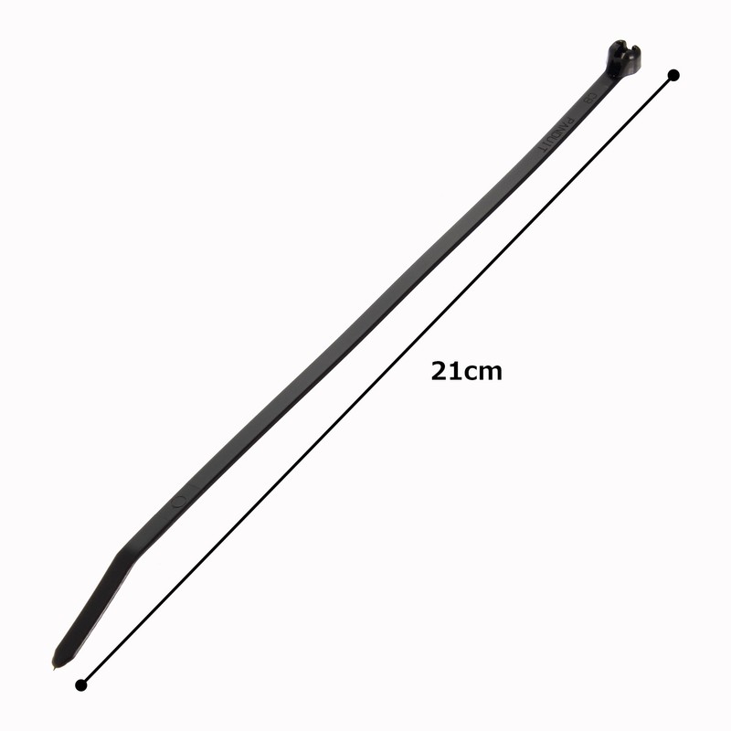 pandouitto Stainless Nail Locking Nylon Cable Ties, Natural, Weather Resistant