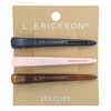L. Erickson Les Clips - Styler Pinch Clip 3 Pack,