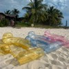FUNBOY Clear Yellow Mesh Chair 2-in-1 Water Chair with Cooling