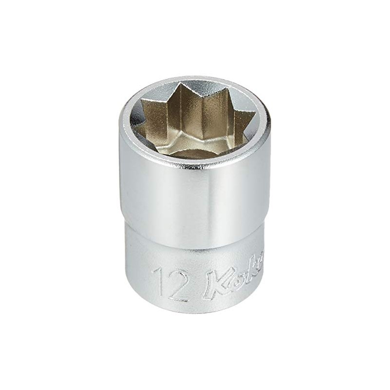 Koken 3415M-12 3/8 (9.5 mm) SQ. Double 4-Angle Socket 0.5