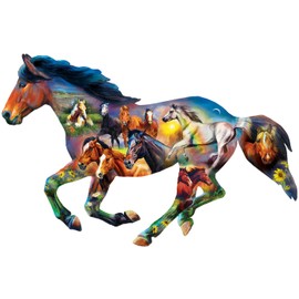 MasterPieces 1000 Piece Jigsaw Puzzle for Adults, Family, Or Youth - Horsing Around - 38"x25"