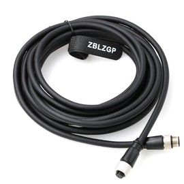 ZBLZGP M12 A-Coded 12 Pin Male to Female Aviation Sensor Shielded Signal Cable for Cognex Camera Industrial Ethernet I/O Extension RS-232 Cable (Male to Female, 5M/16.4FT)