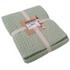 Olivia Rocco Florian Throw Blanket 100% Cotton Checked Design Bedspread