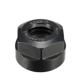 sourcing map ER20-A(M25) Type Collet Clamping Hex Nuts for CNC Milling Chuck Holder Lathe