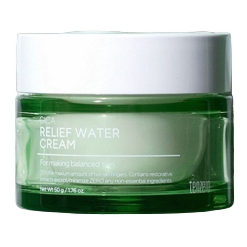 ten zero Cica Relief Moisture Cream 50g applied with Tenzero