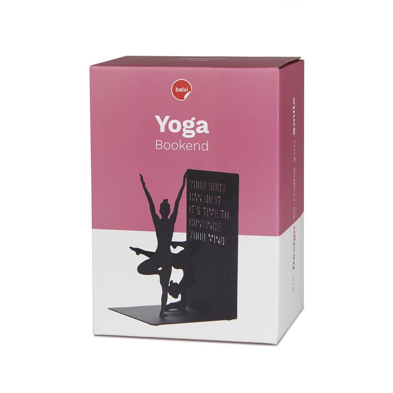 Balvi Bookend Yoga Colour black Book support Metal