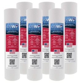 30 Micron 10 Inch x 2.5 Inch | 6-Pack Melt Blown Polypropylene Whole House Sediment Replacement Cartridge | Compatible with Pentek P30, Hydronix SDC-25-1030 | Made in the USA, US Water Filters