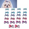 22pcs Pet Bowknot Rubber Bands Cute Colorful Dog Grooming Hair