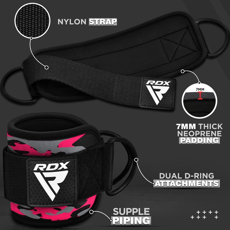RDX Foot Loops, Cable Pull, Padded, 7 mm Neoprene Support,