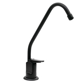 Westbrass A2031-NL-62 8" Touch-Flo Style Pure Cold Water Dispenser Faucet, 1-Pack, Matte Black