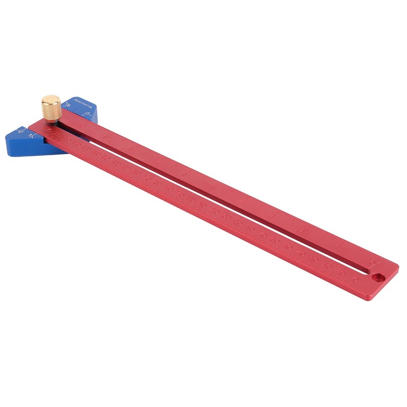 Woodworking Scriber 270mm Aluminum Alloy Angled Ruler Line Scribing Marking