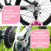 Kids Bike Stabilisers Mounted Kit, 1 Pair Pink Bicycle Mute