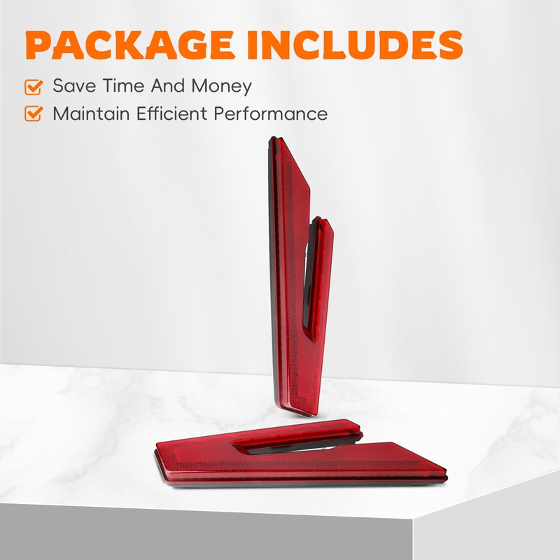 GoaMotors Set of 2 LED Taillights, Left and Right Red