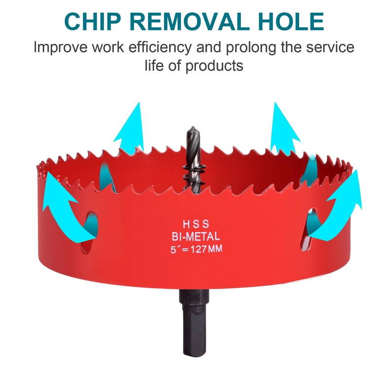 6 Inch / 152mm Hole Saw for Wood, Plastic Board,