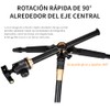 NOVAKA Trípode para Cámara de Aluminio, Eje Central Horizontal 90°