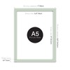 Almost Frameless A5 Mint Green Picture Frame Fits A5 (14.8