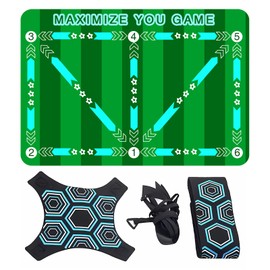 Landrain Football Mat Ball Control 90 x 60 cm Children's Football Training Mat