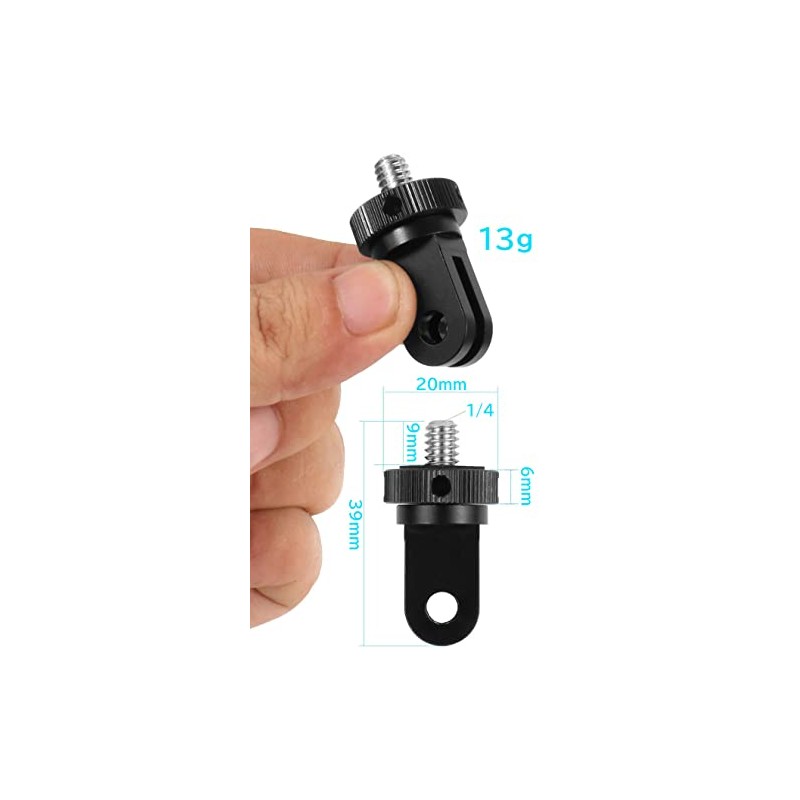 YAAAM Small 1/4 Conversion, Fixed Accessories, Various for GoPro Compatible,
