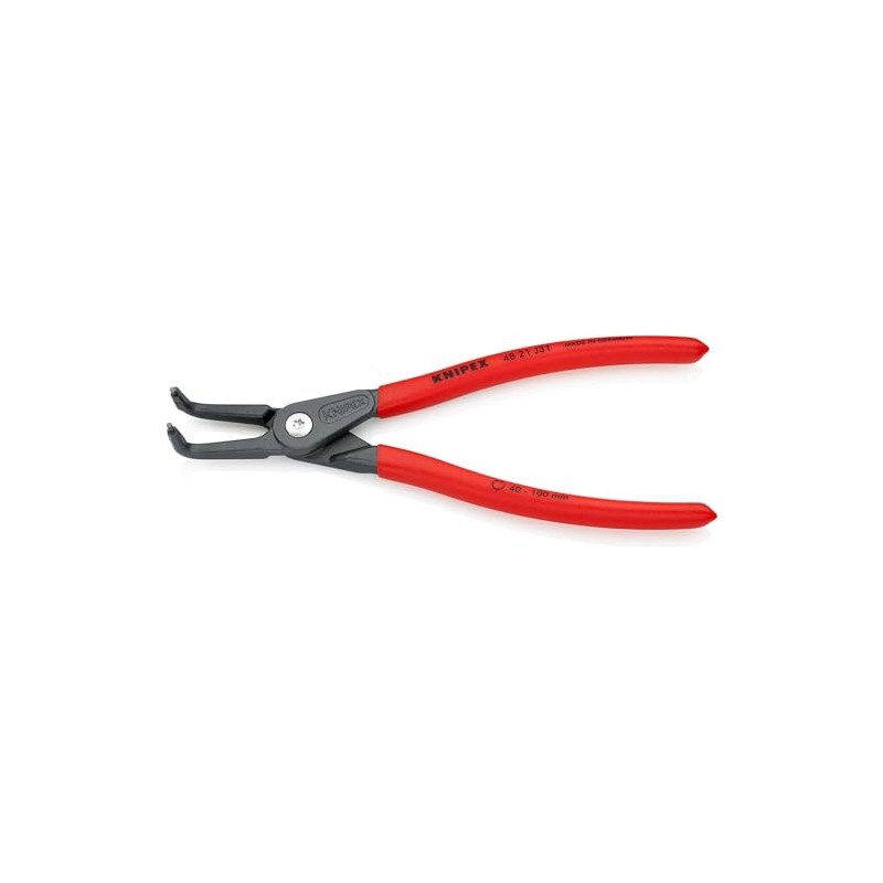 クニペックス KNIPEX 4821-J31 穴用精密スナップリングプライヤー 曲(SB)
