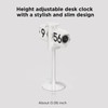 mooas Standing Height Adjustable Flip Desk Clock (White), Retro Vintage