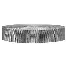 Strapworks Heavyweight Polypropylene Webbing - Heavy Duty Poly Strapping for Outdoor DIY Gear Repair, 1 Inch x 50 Yards - Silver Gray
