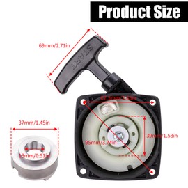 JINGKE Recoil Starter Pull Start with Starter Claw for Redmax Echo Husqvarna 150BF 150BT 350BF 350BT Backpack Blower A051001520 502843101