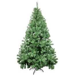 6ft Christmas Tree Xmas Tree - Artificial Christmas Pine Trees - 850 Branch Tips for Lush Looking - 3 Separable Sections - Tree Stand - Holiday Decorations - Christmas Decor