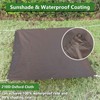HUXNTN Waterproof Shade Cloth with Grommets 6'6"x9'9" Sun Shade Sails