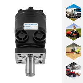 Hydraulic Motor 4 Bolt Flange Hydraulic Pump Replacement Part Hydraulic Pump High Speed Hydraulic Equipment for Char-Lynn 101-1001-009, Eaton 101-1001 1 Inch Straight w/Woodruff Key O-Ring