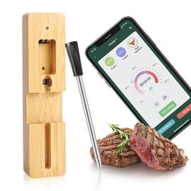 Kabelloses Fleischthermometer, Comius Sharp Smart Digital Bluetooth Fleischthermometer, Instant Read Digital Food Thermometer, Smart APP Control, Küchenthermometer für Braten, Backofen, Grill, BBQ