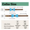 puplrpet Elegant Genuine Leather Dog Collar with Detachable Blue Bow