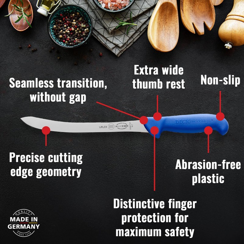F. DICK – ErgoGrip Fillet Knife - Butcher knife with