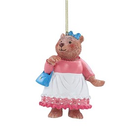 Gisela Graham Resin Mummy Bear with Handbag Christmas Tree Decoration