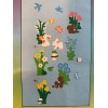 Stik-EES Easter Spring Garden Window Clings Vintage Stik-EES Bunny Squirrel