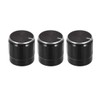 uxcell 3pcs Potentiometer Knob Knurled Shaft Black Aluminum 6mm Shaft