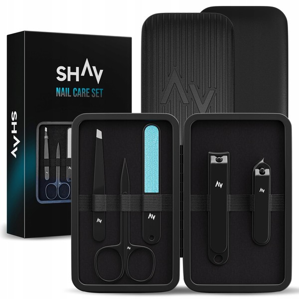 Manicure Set Men's 5-Piece Nail Care Set Stainless Steel with