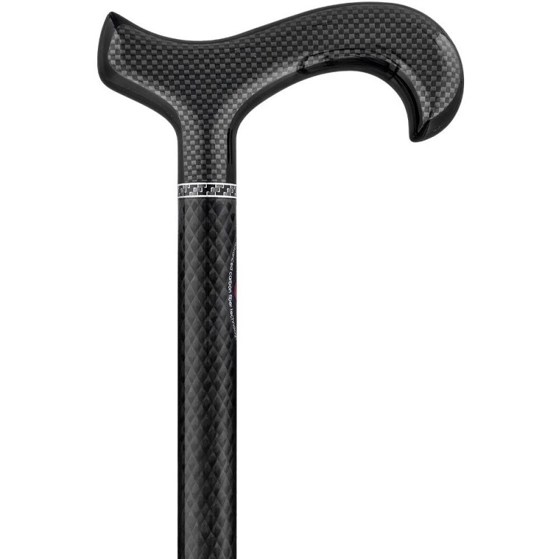 Royal RC Canes Triple Wound Carbon Fiber Black Derby Walking