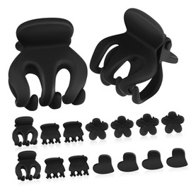 FOMIYES 24Pcs Hair Clips Unique Heart Styles Strong Grip Small Hair Claw Clips for Women Girls for Thick Various