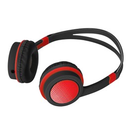 Kids Headphones,85dB Wired Over Ear Stereo Headset for Children Hearing, Wonderful (Black Red)
