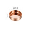 sourcing map Copper End Cap Pipe Fitting Sweat Plug Connection